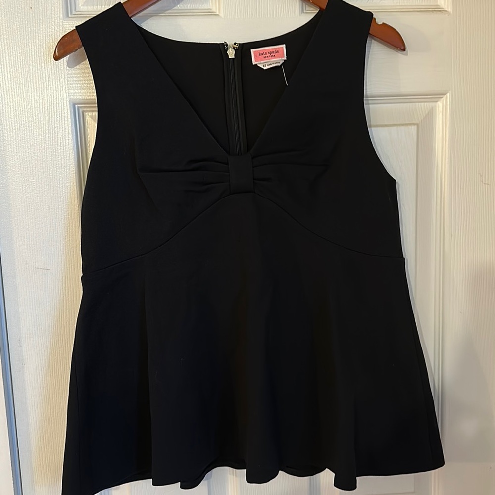 Kate Spade black knit top.